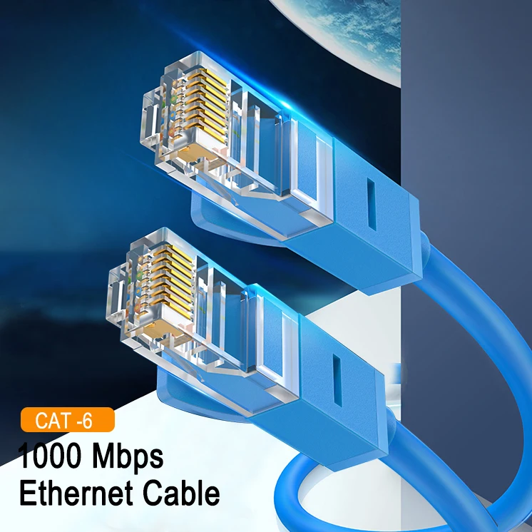 Ethernet-Кабель Cat 6 1000 Мбит/с, 1/2/3/5/10 м