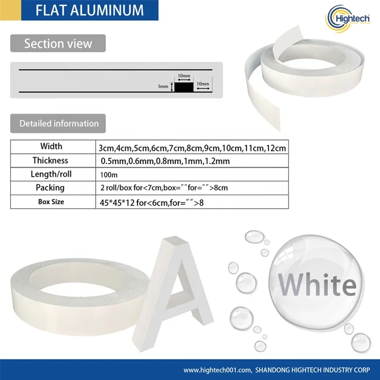 Китайская фабрика, алюминиевые катушки с зеркальным/матовым покрытием для букв 3d