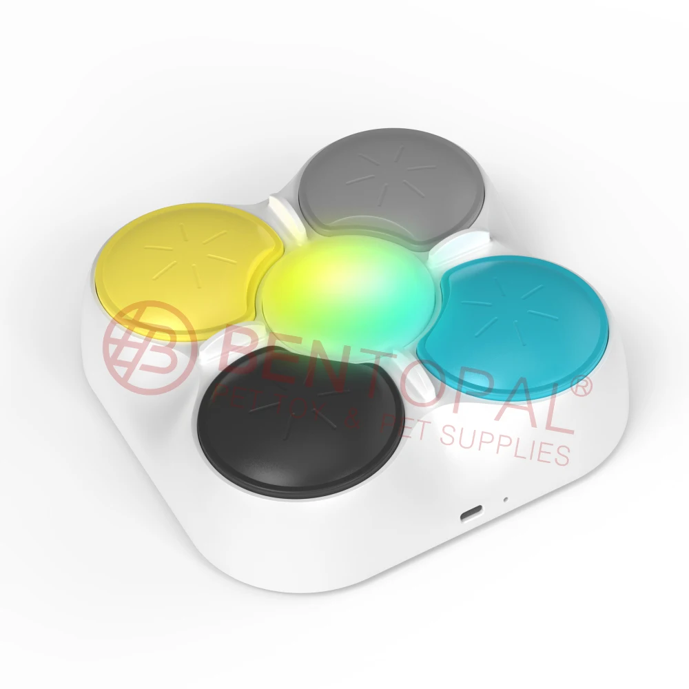 New Recordable  Voice Talking Button With Music Play, Dog Training Toys  Teach The Dog To Communicate With The Owner