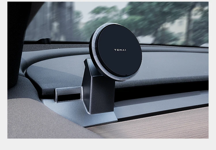 Magnetic Wireless charger Magsafe dashboard phone holder phone bracket charger good quality for Tesla Model 3/Y