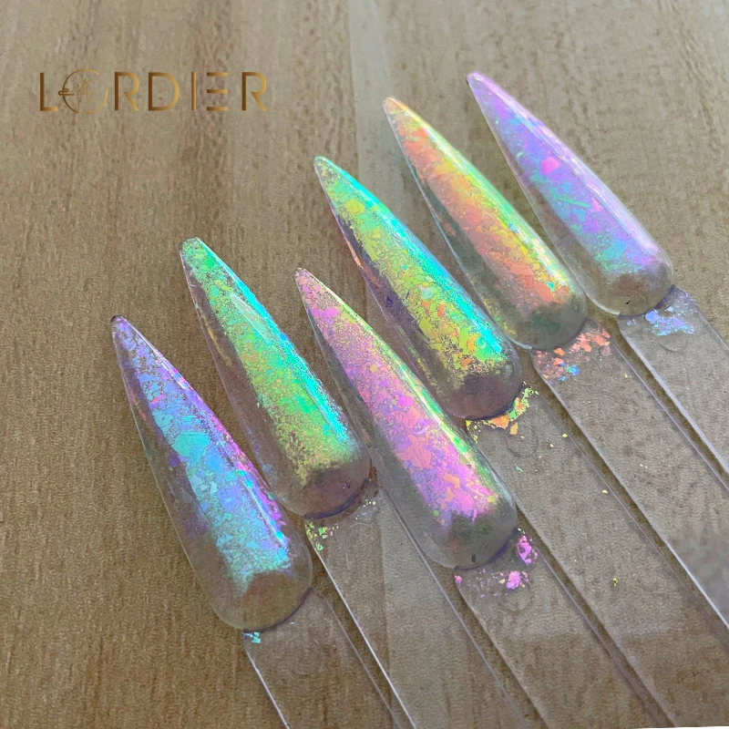 High Quality New Chameleon Holographic Rainbow Nail Glitter Flake