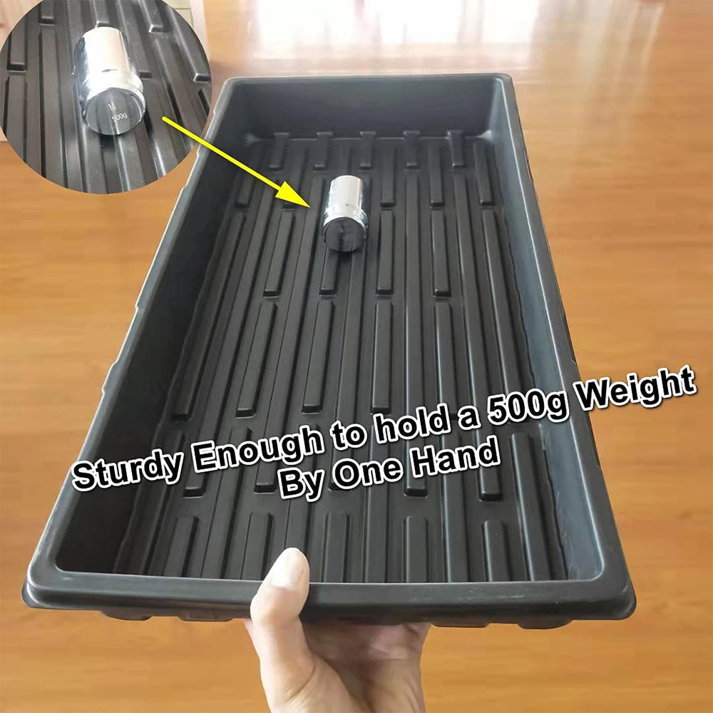 Greenhouse Hydroponic microgreens seedling tray with holes top planting greenhouse plastic seed tray