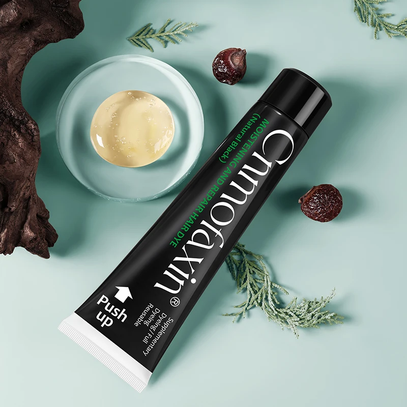 Permanent natural herbal plant clean water foam black hair shampoo comb