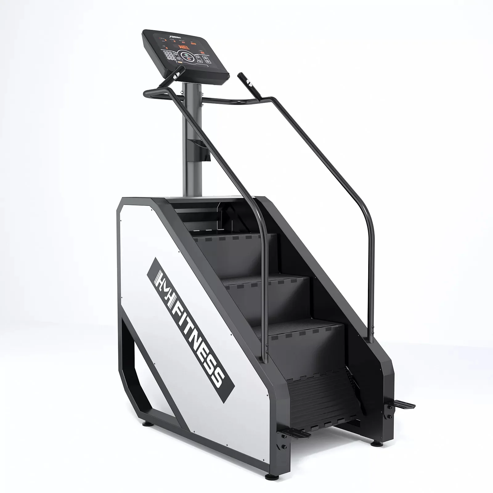 Popular High Quality Gym Fitness Stair Master with Factory Direct Aerobic Training Stair Machine Stair Climber Black Wooden Case