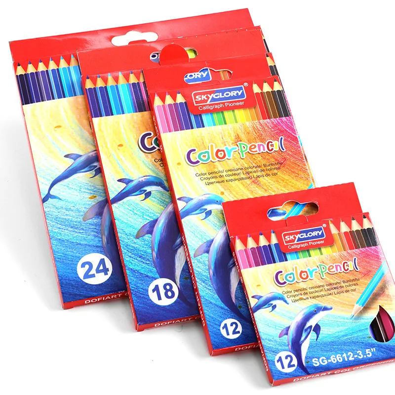 Wholesale Hot Sales Colored Pencils Multi-color Wooden Free Erasable Colour Pencil
