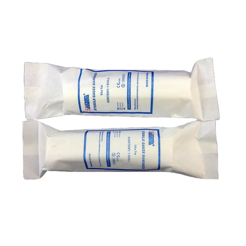 high quality factory manufacturing surgical medical sterile gauze swab bandages