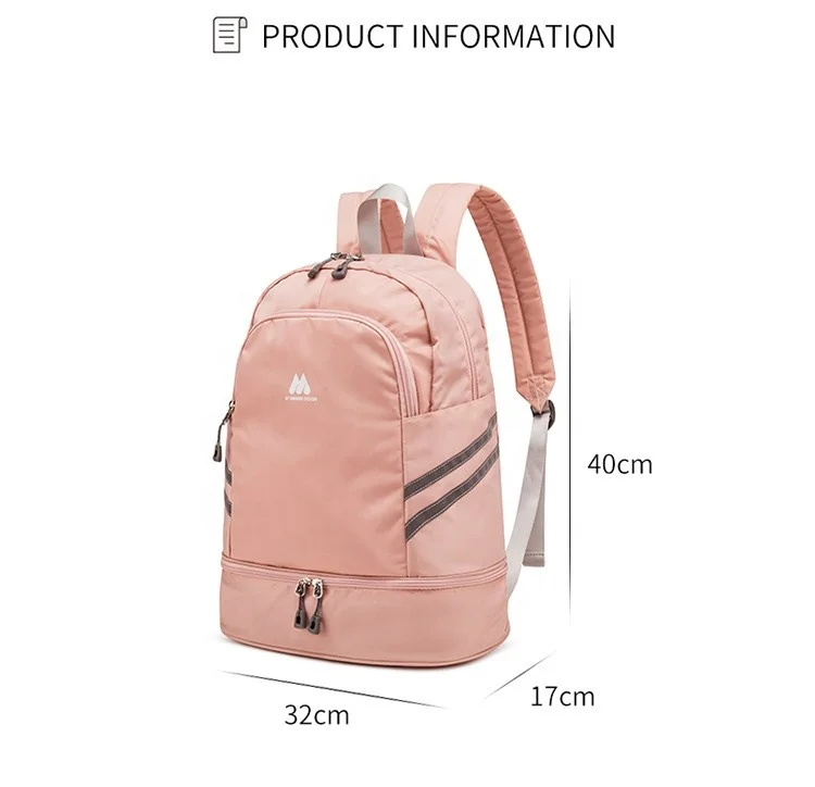 Custom Logo Waterproof Gym Bag Duffel Sports Bag Fitness Outdoor Travel Pink With Women Storage