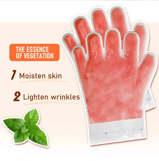 OEM Custom Lemon Paraffin Wax Hand Mask Anti Aging Beauty Peeling Skin Care Paraffin Wax Glove
