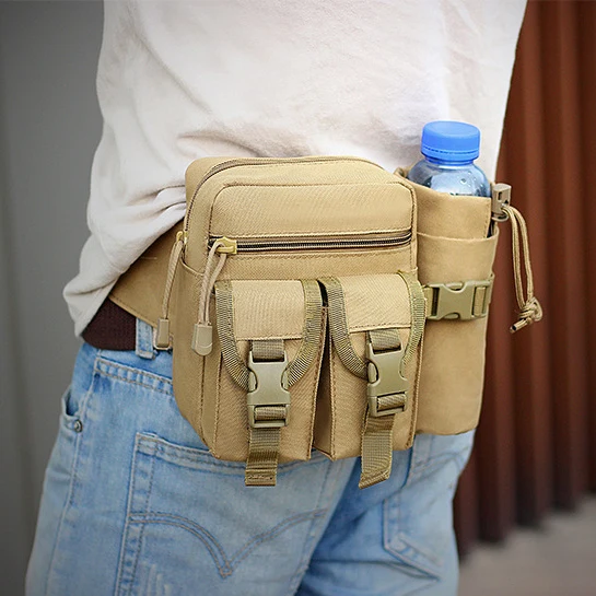 Camouflage multifunctional fanny pack tactical waist bag men phone pouch camping hunting tactical waist bag
