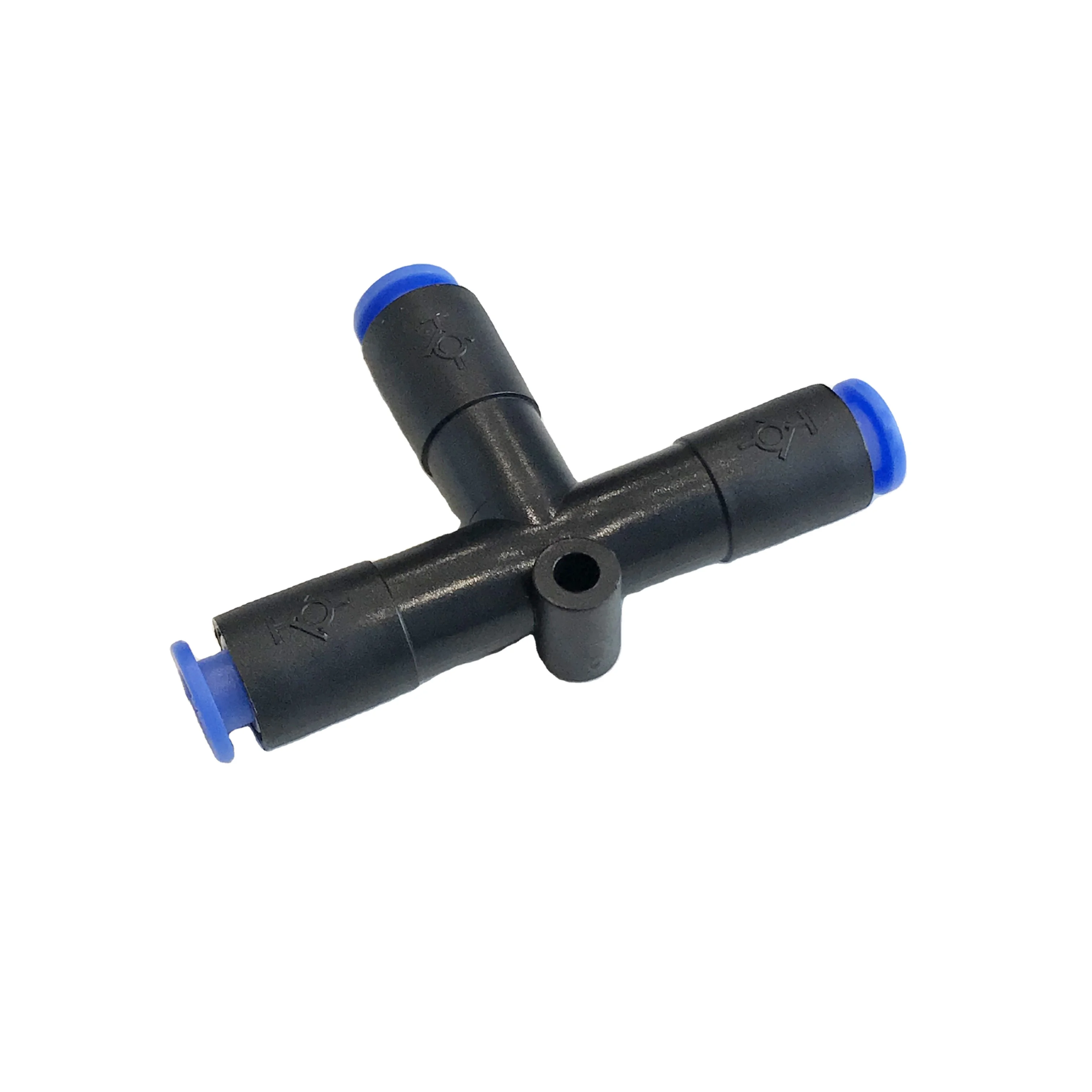 CKT Union Tee Pneumatic Self-sealing Air Pipe Fitting Pneumatic Cylinder Hose Fittings