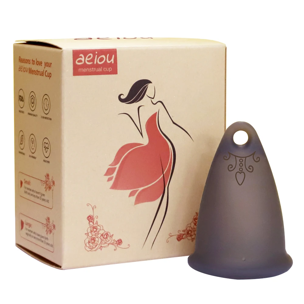 Оптовый Поставщик, полный набор менструационных чашек для периода, медицинский силиконовый вкладыш для менструации с увеличенной кольцевой петлей