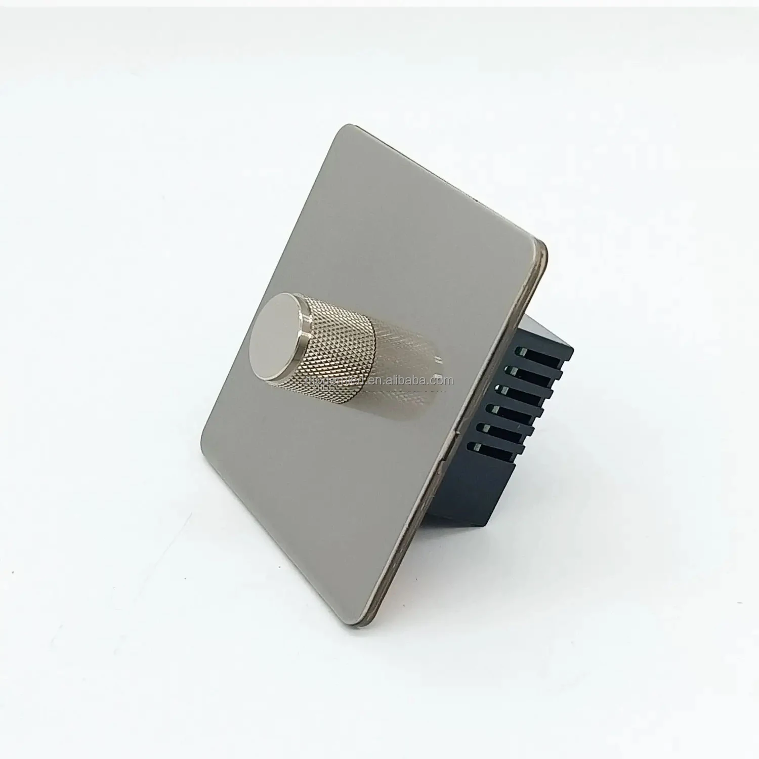 86 Wall Switch Dimmer Home Hotel Stainless Steel Panel Metal Vintage Light Switch Dimmer