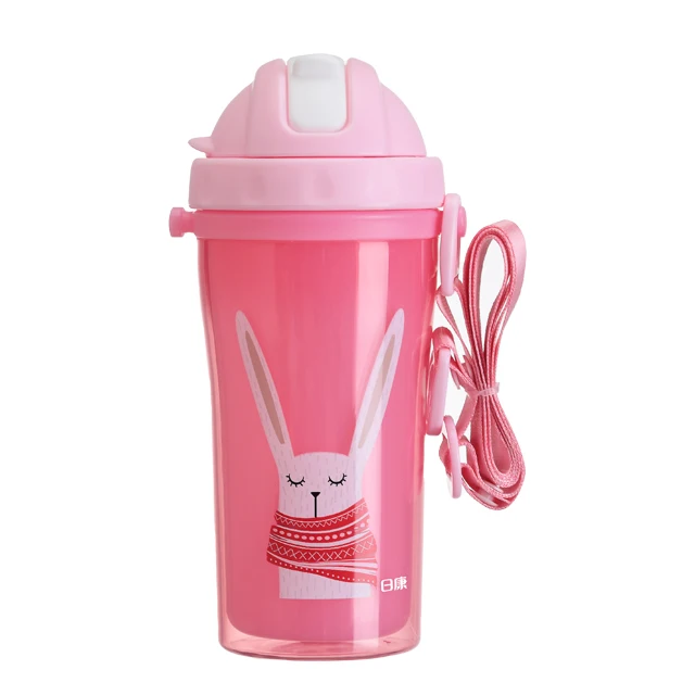 RK-3415 разноцветный двойной изоляцией пипетки вакуумной присоской малыш соломы бутылка с крышкой