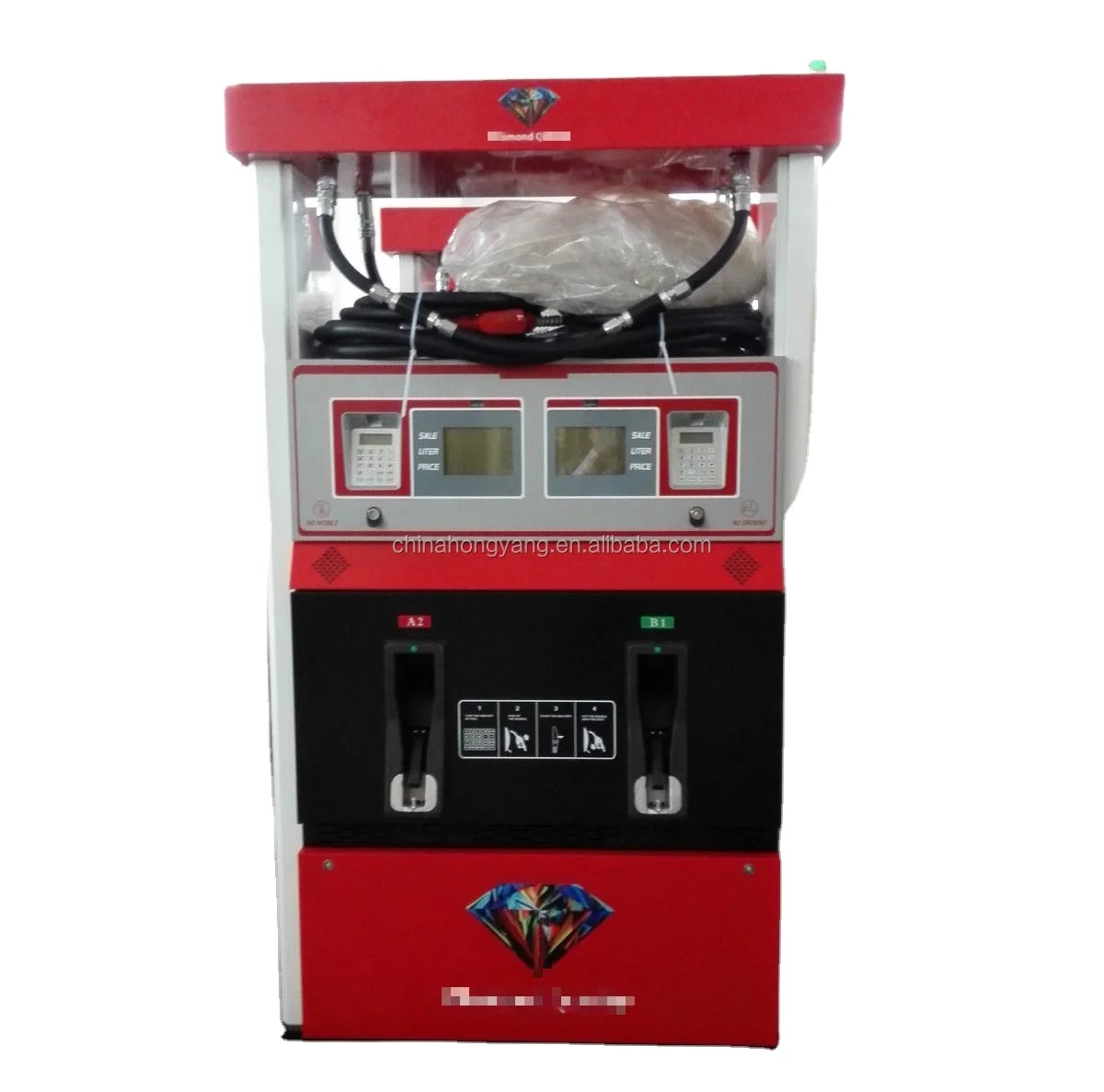 High quality two products four nozzles fuel dispenser