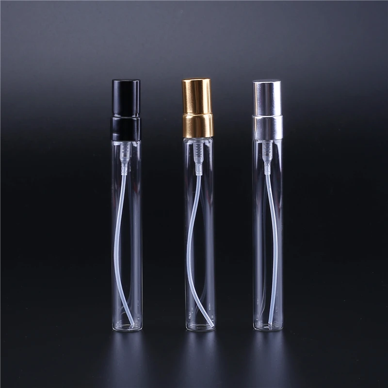 Hot selling Tube Glass Perfume Glass Botte 10ml with Spray
