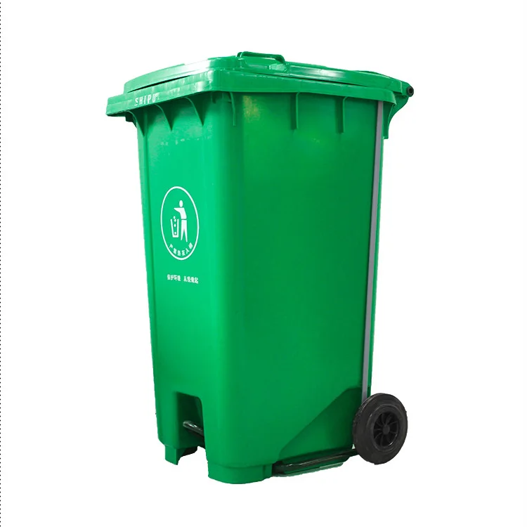 Factory sale durable 240 litre plastic dustbin container for outdoor garbage