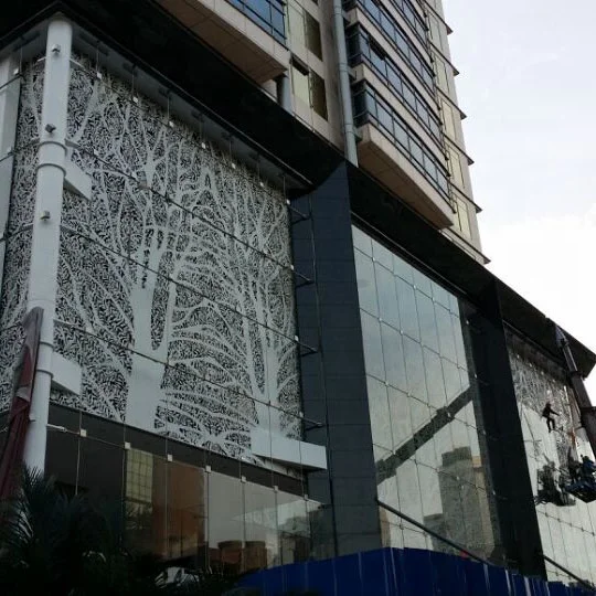 Metal  Aluminum Perforated Panel Curtain Wall to cover the Building Wall