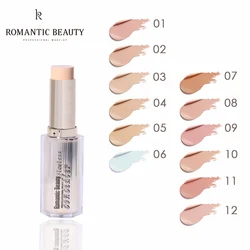 Romantic Beauty  Base Primer Moisturizer Hide Blemish Concealer Stick Foundation Makeup Full Coverage Contour Face Concealer