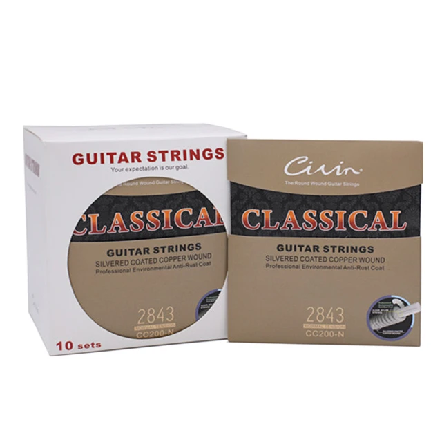 Classical Guitar Strings 2843 2845 Civin Hight Quality Silvered Coated Copper Wound Classical Guitar Strings
