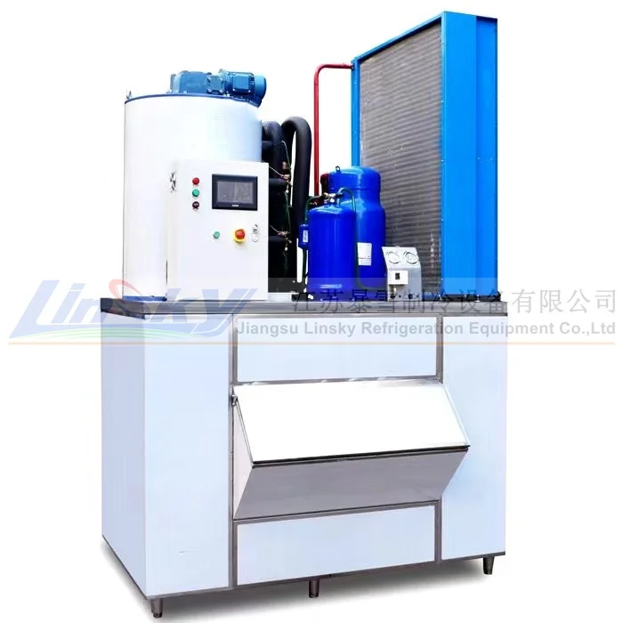 3 ton per day Popular refrigeration units flake ice generators seawater ice flake machine