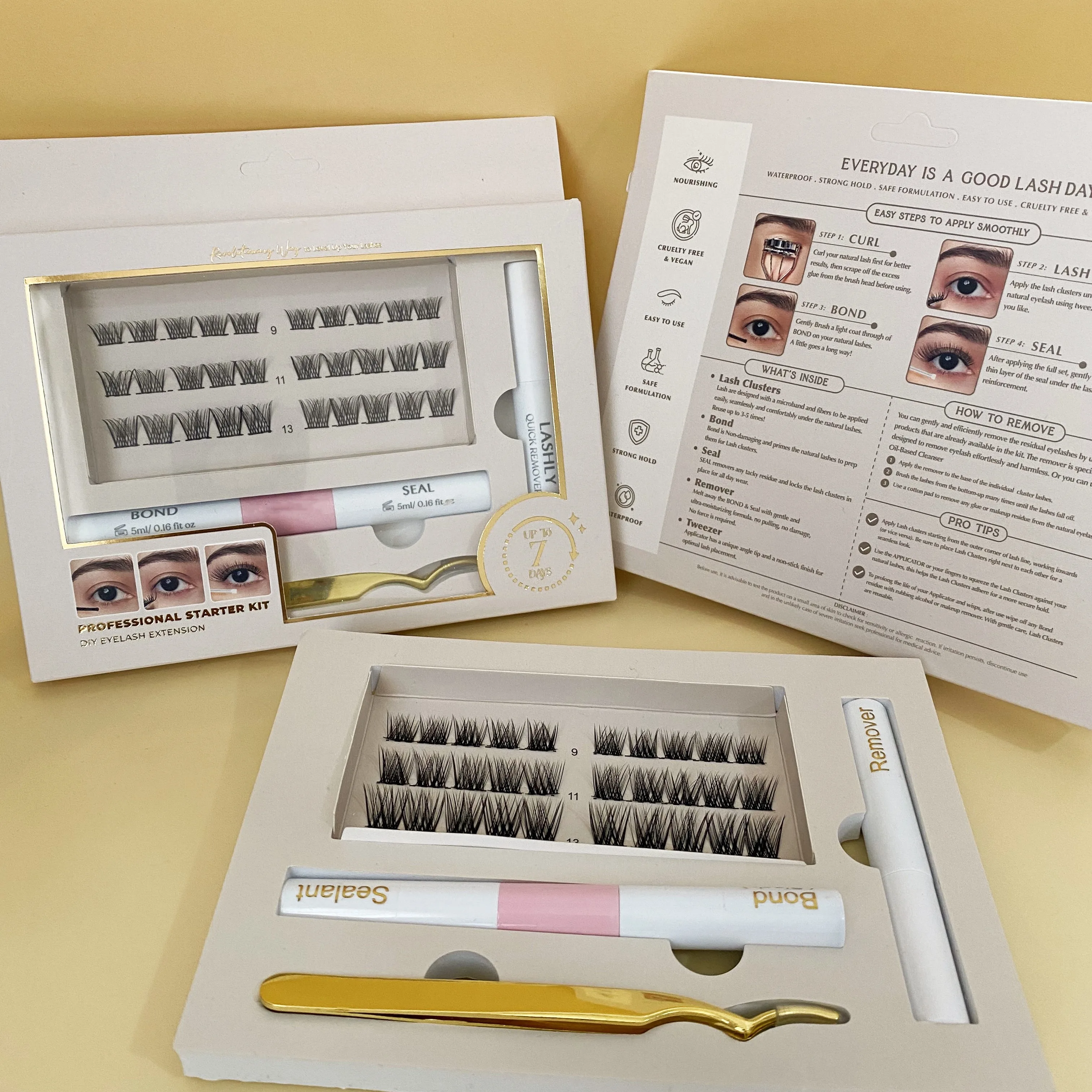 lash manufacturer 25mm eyelashes 25mm 3d mink eyelash mink clusters kit diy segments false segment eyelash segmented