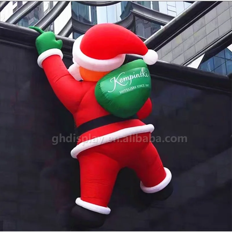 Custom giant large Christmas festival outdoor advertising inflatable Parade Santa Claus decorations