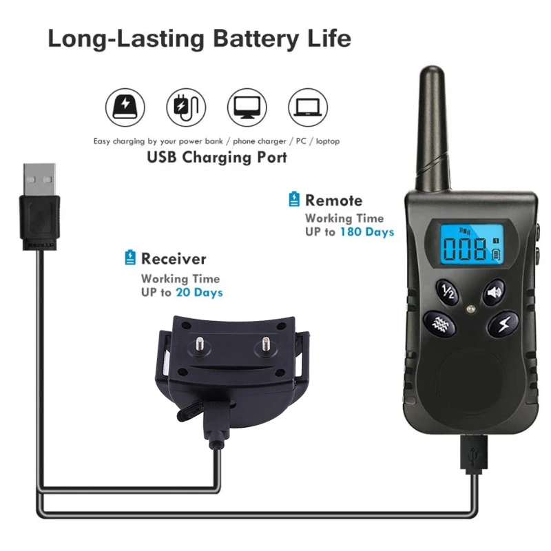 Smart Electric Dog Training Collar Pet Dog Nylon Gps Dog Tracking Collar Pet Tracker Remote Pet Training Collar