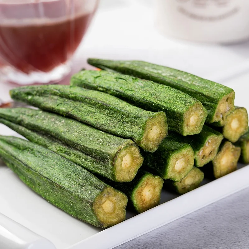
Fast Delivery dried vegetable and fruits Healthy fruits and vegetable chips vucuum frying okra snacks 