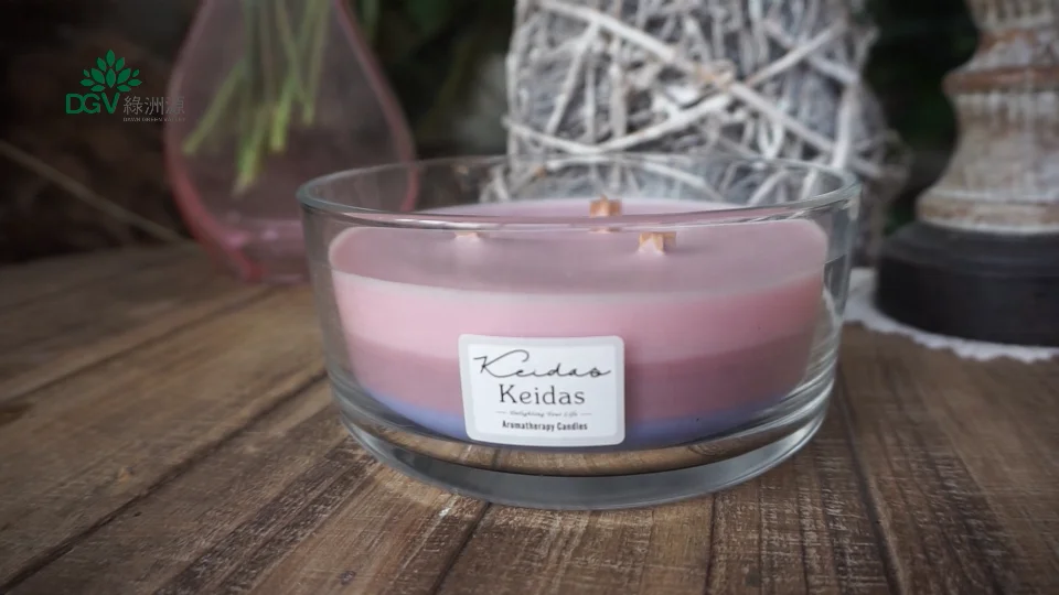 Wooden wick Aromatherapy Candles Candle Jar /unique Oval Boat Glass with Wood Lid Unique Luxury Scented Soy Wax Yankee Style