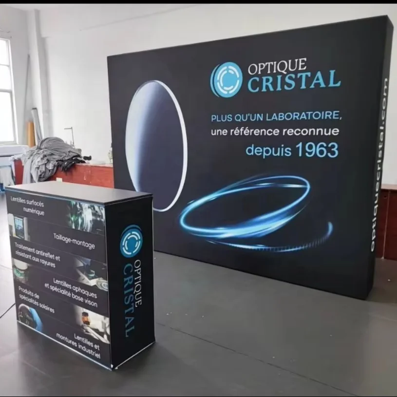 Easy Set Up 10ft Tension Fabric Pillowcase Expo Booth Display Exhibition Module Booth, Popular Trend Fabric Backdrop Booth