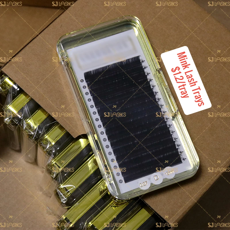 AUTO FAN LASHES of russian volume eyelash extension 0.07 D/C fake lashes made of Chinese Eyelash Factory