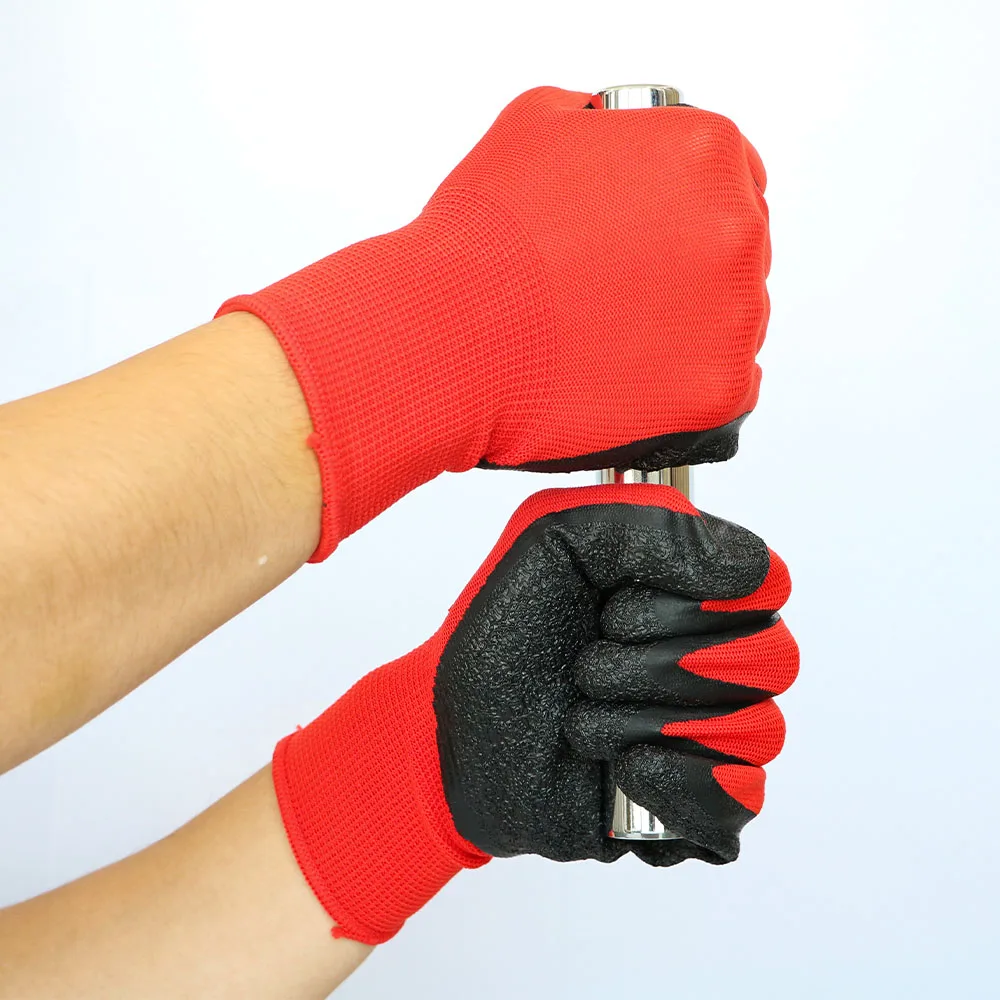 Men Industrial Grip Heavy Duty Safety Hand Latex Wholesale Construction Rubber Garden gloves & Protective Gear Working gloves