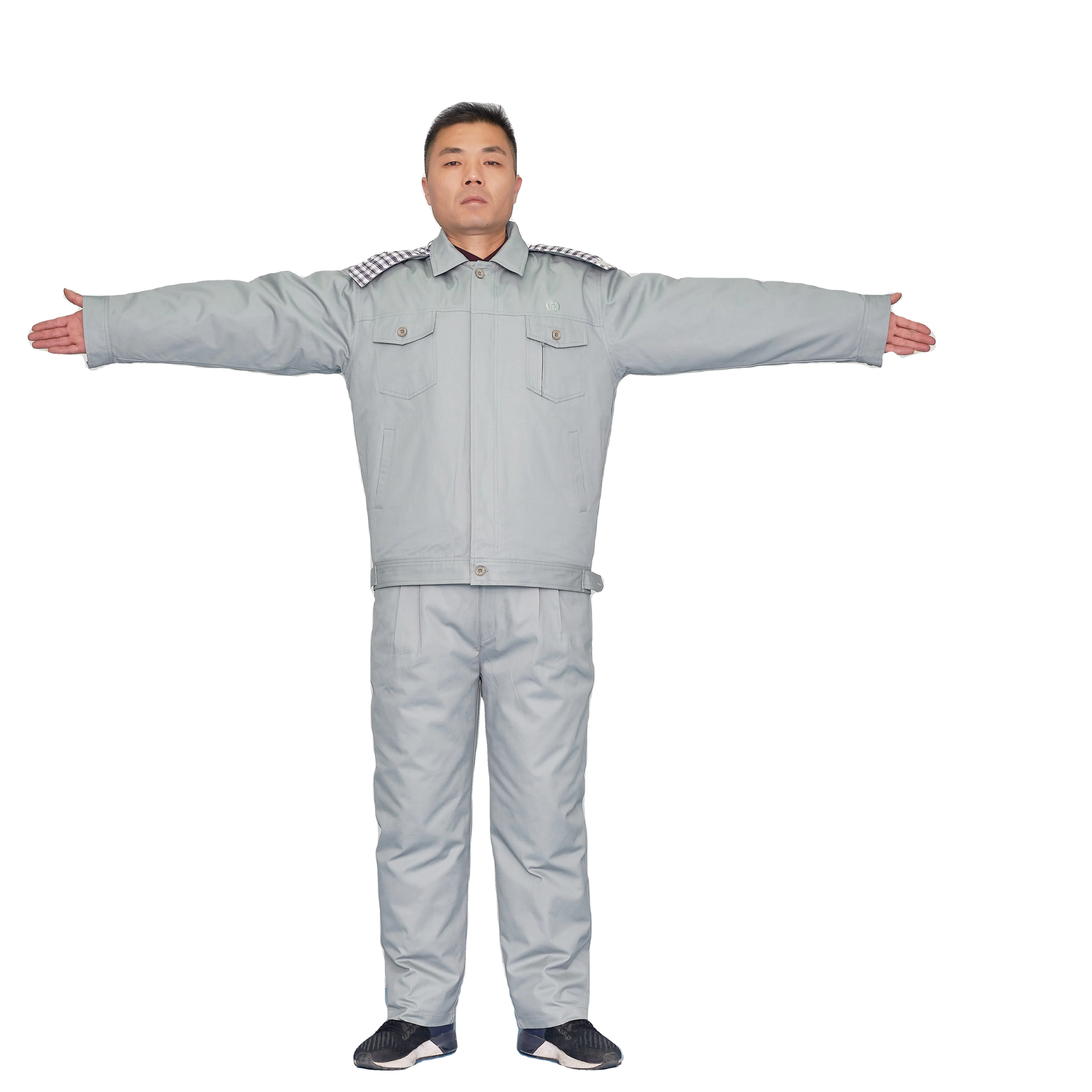 
Warm winter coverall suits Manufacturers selling clothes Removable type work clothes Support for custom workwear 