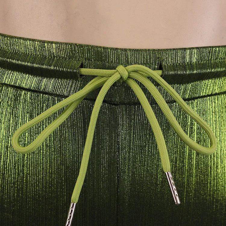 Miranda Summer New Slim Fit Sports Shorts Women Sexy Bodycon Workout Casual Lady Shorts Elastic Soft Shiny Short Pants For Women