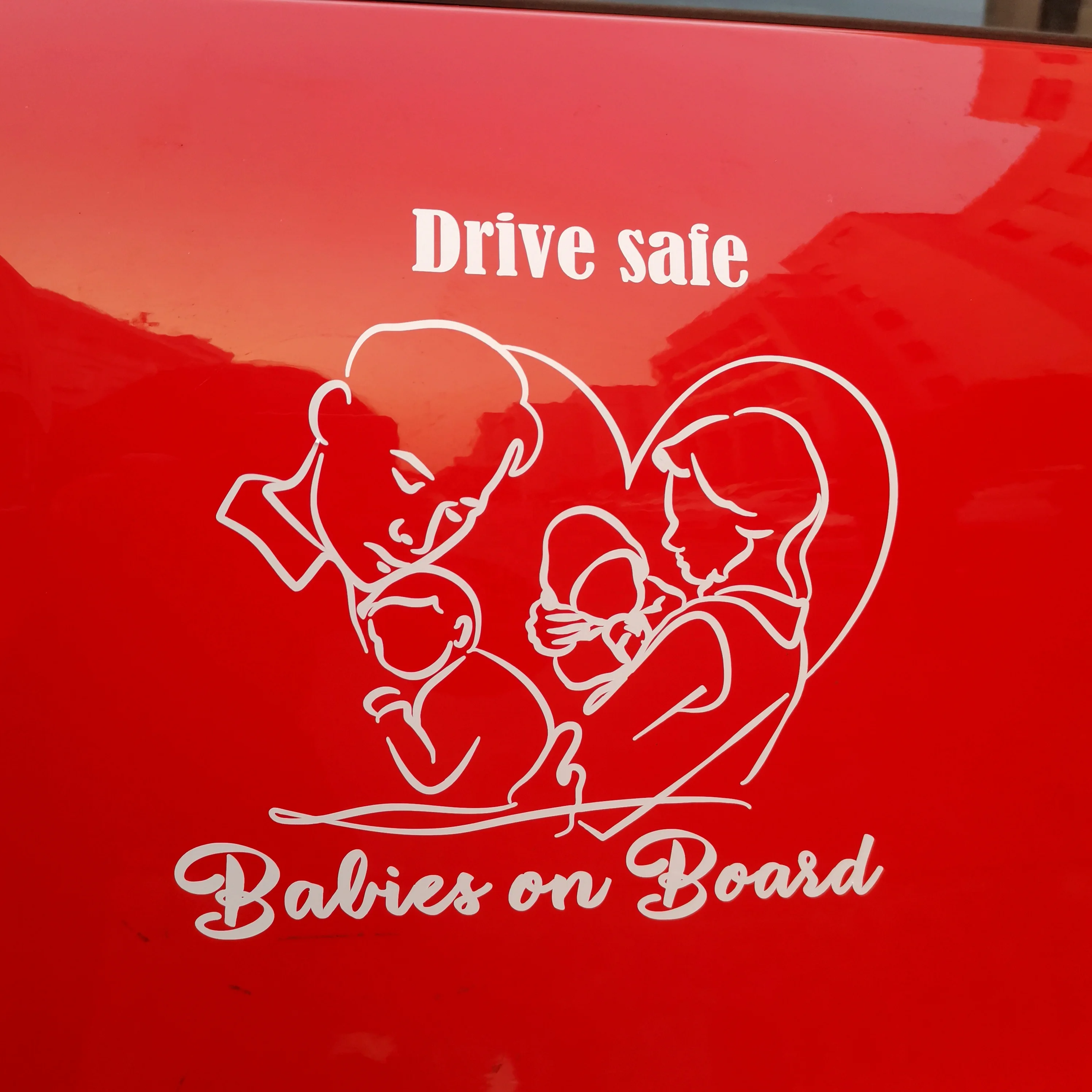 China custom baby on board car sticker for car with your own design