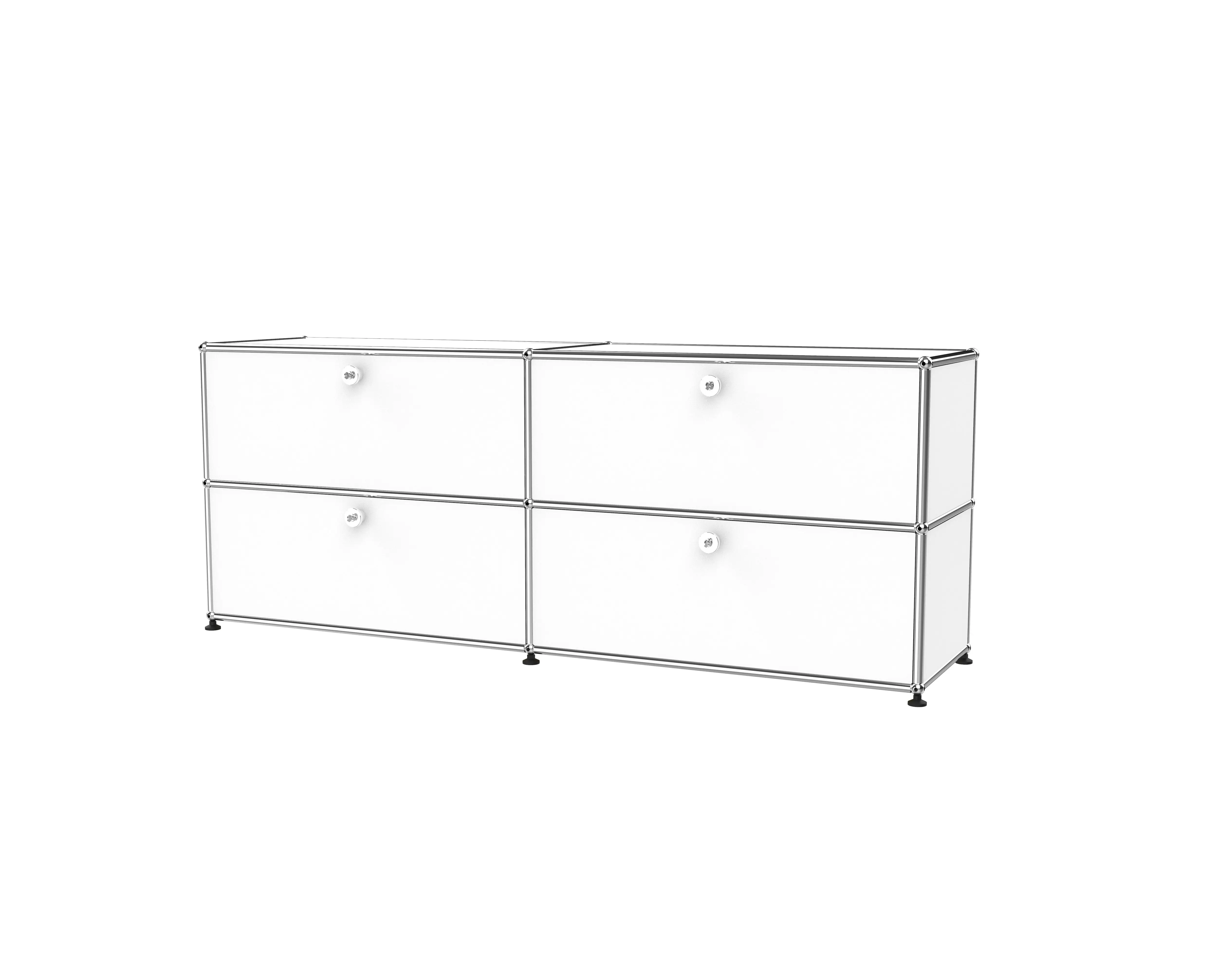 USM modular sideboard furniture office desk and cabinet set 4 doors steel with safe locker white sideboards