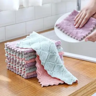 Абсорбирующее кухонное полотенце из микрофибры антипригарная салфетка для мытья масла Бытовая Посуда чистящие