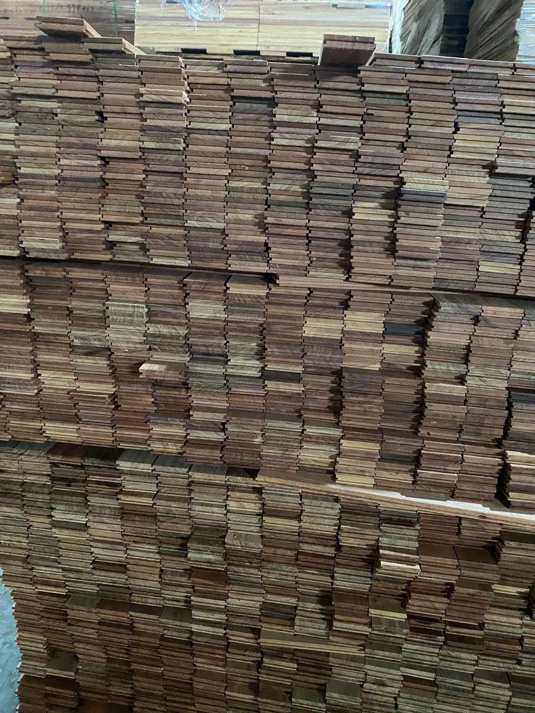 Foshan factory new yorking UV lacquer finished Nardo grey color Brazilian teak cumaru solid wood floor