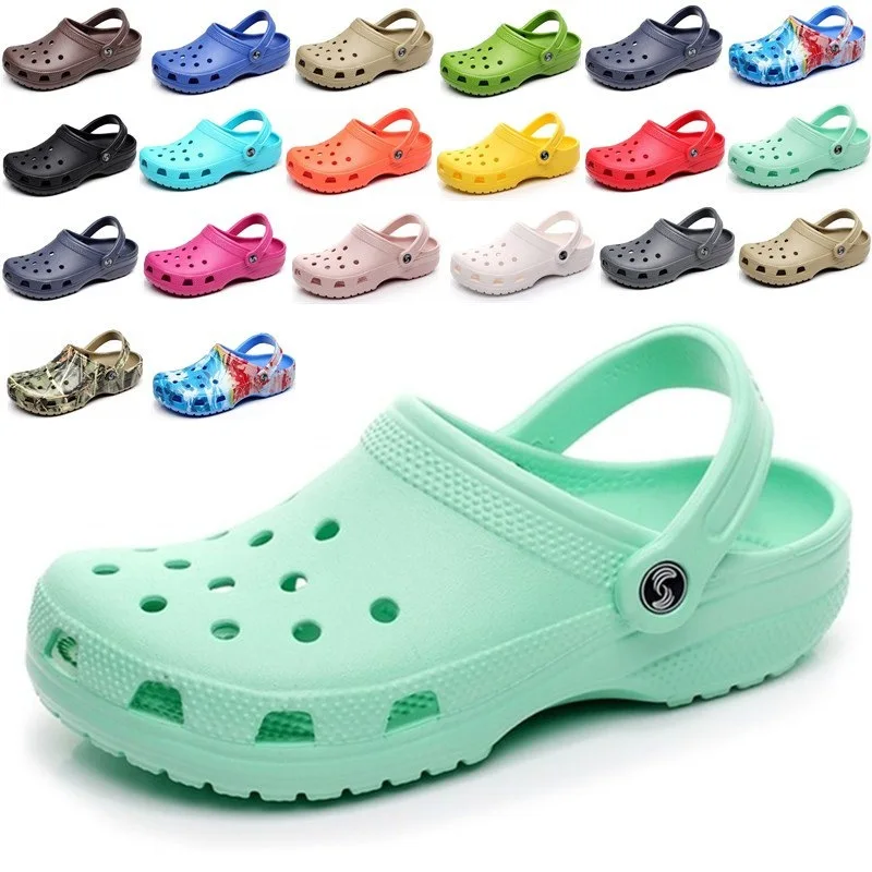  Custom Logo Eva Flat Sabot Zuecos Men Women Clogs Crocks Shoes
