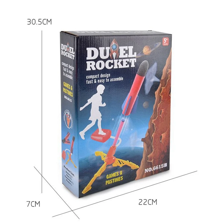 2021 Science Educatoional Toys Duel Rocket Kids Toys Air Pressure Rocket Soaring Outdoor Entertainment Toys