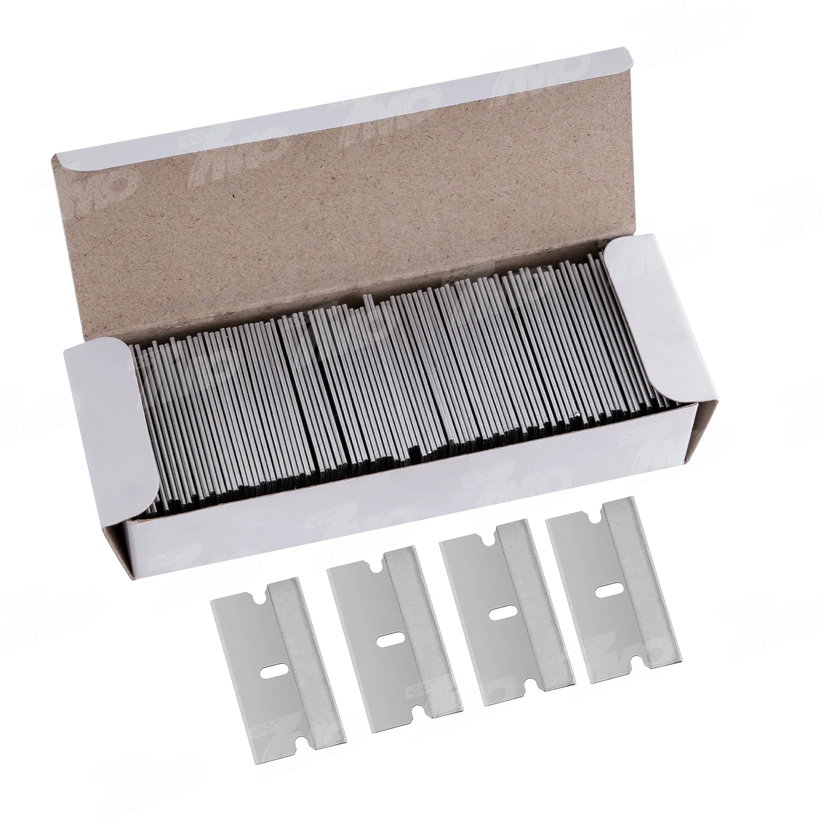 7mo Safety Stainless Steel Razor Scraper Blades Car Wrap Tools Cleaning Scraper Blade Replacement Window Tint Tools