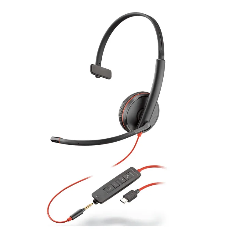 Available BLACKWIRE 3225 Headset plantronics headset noise cancelling the headset