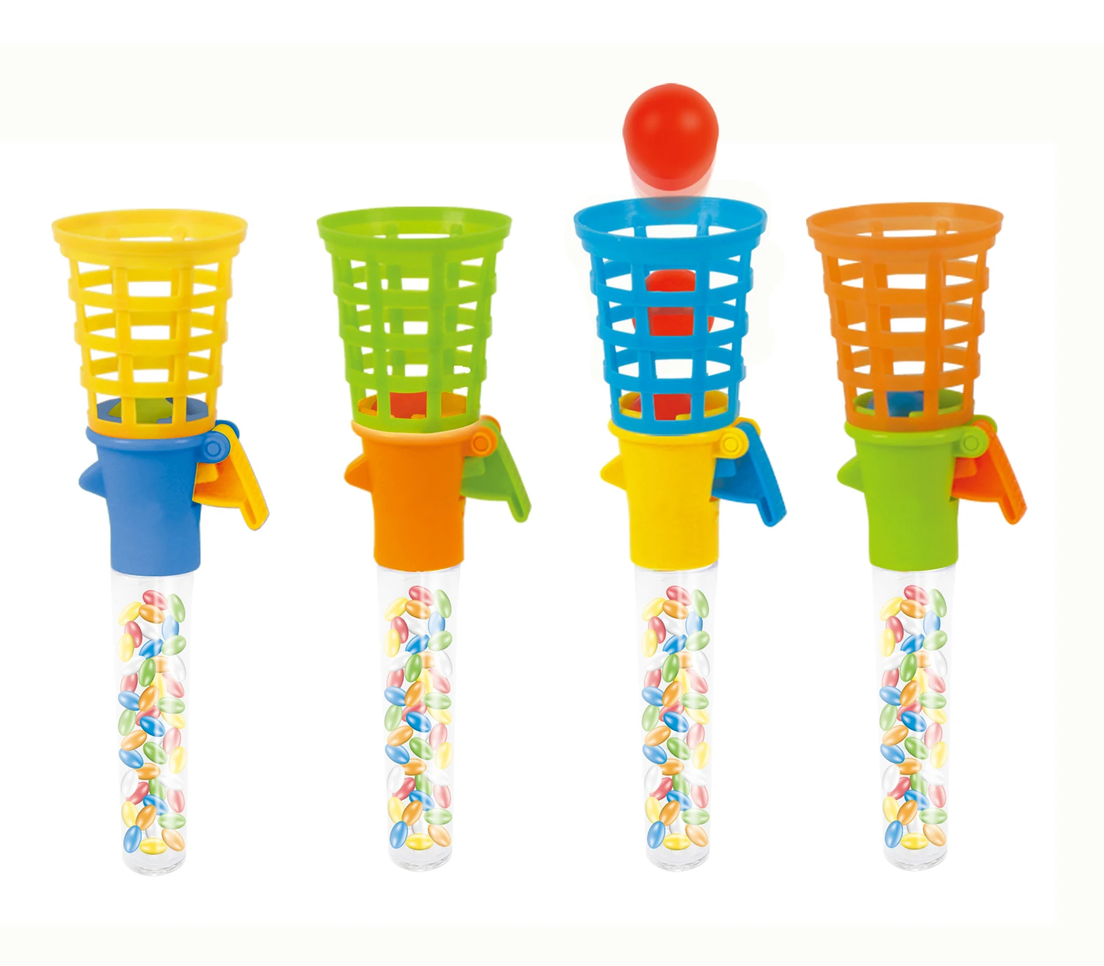 Candy ManufacturersPlastic Bounce Ball Game Sweet Candy Filled Toys For Kids