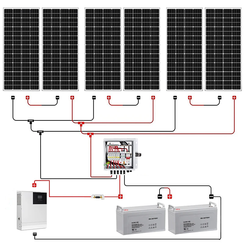 Home Use 3KW 5KW 10KW 20KW 30KW off Grid Hybrid Solar System 5000W Solar Panel Kit 48V Lithium Ion Batteries Solar energy system