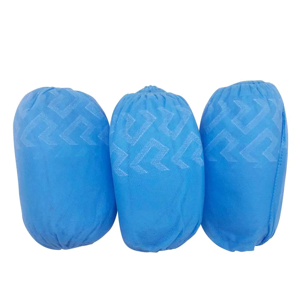 disposable waterproof pe non woven cpe polyethylene Anti Slip Protective safety protector printing Protective medical shoe cover