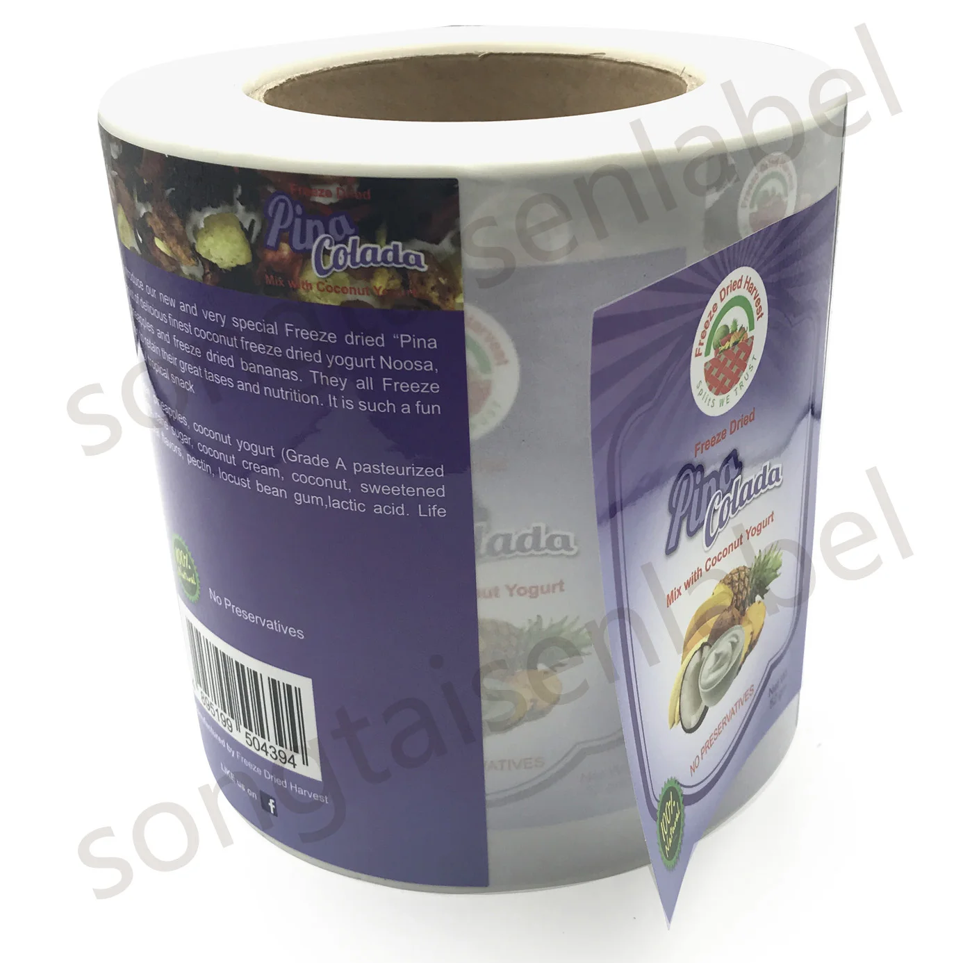 Waterproof Adhesive Fruit Vegetable Labels Stickers Frozen Fresh Food Packaging Sticker Labels