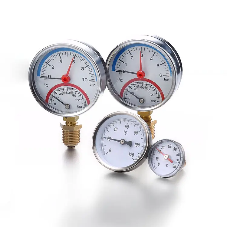 Brass Welding Oxygen Temperature Pressure Gauge