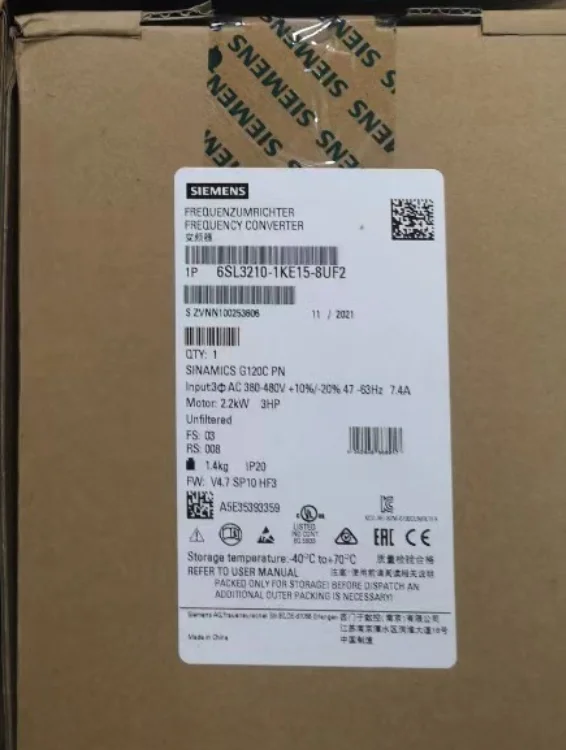 6SL3210-1PC24-2UL0 Siemens G120 frequency converter three-phase 11kW