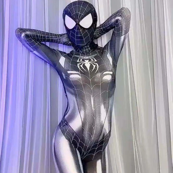 Wholesale Printed Cosplay Costume Superhero Spiderman Adult Costume