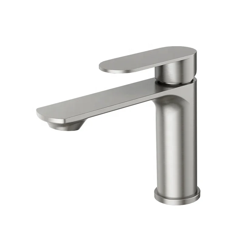 Single Hole Hot And Cold Water Mixer Bathroom Basin Mixer Faucet Tap Stainless Steel Wash Basin Faucet